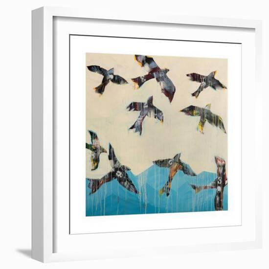 Ravens Rising-Kellie Day-Framed Art Print