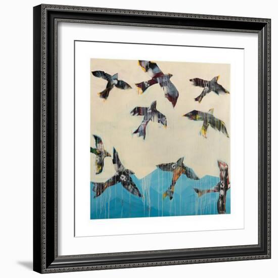 Ravens Rising-Kellie Day-Framed Art Print