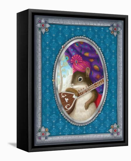 Ravi The Squirrel-Gina Matarazzo-Framed Stretched Canvas