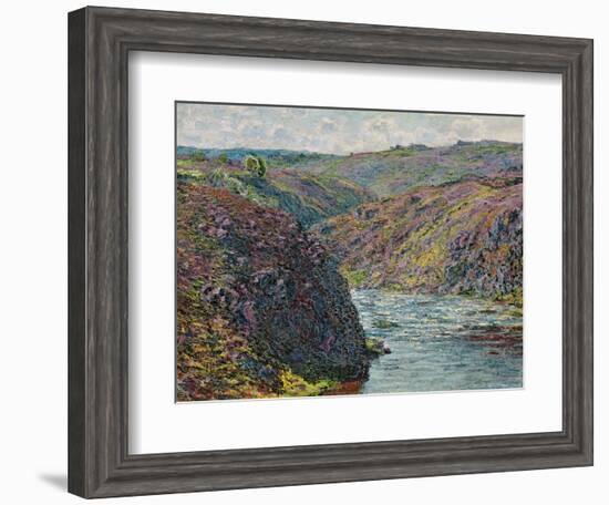 Ravines of the Creuse at the End of the Day, 1889-Claude Monet-Framed Giclee Print