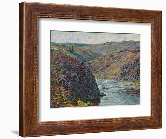 Ravines of the Creuse at the End of the Day, 1889-Claude Monet-Framed Giclee Print