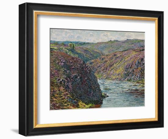 Ravines of the Creuse at the End of the Day, 1889-Claude Monet-Framed Giclee Print