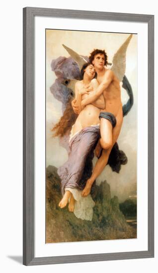 Ravissement de Psyche-William Adolphe Bouguereau-Framed Art Print