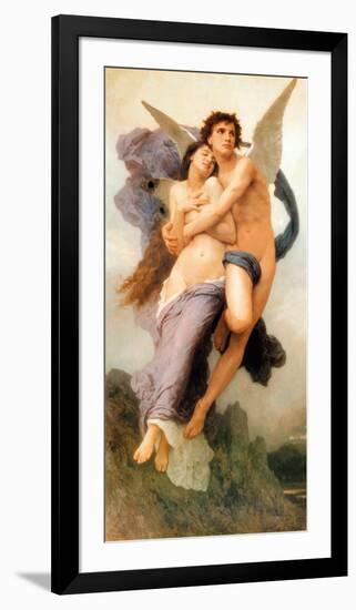 Ravissement de Psyche-William Adolphe Bouguereau-Framed Art Print