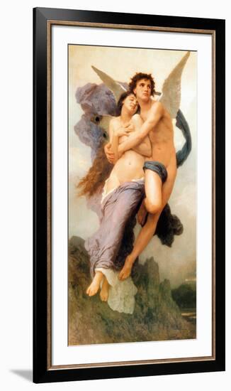 Ravissement de Psyche-William Adolphe Bouguereau-Framed Art Print