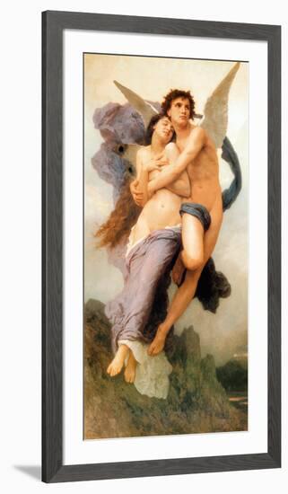 Ravissement de Psyche-William Adolphe Bouguereau-Framed Art Print