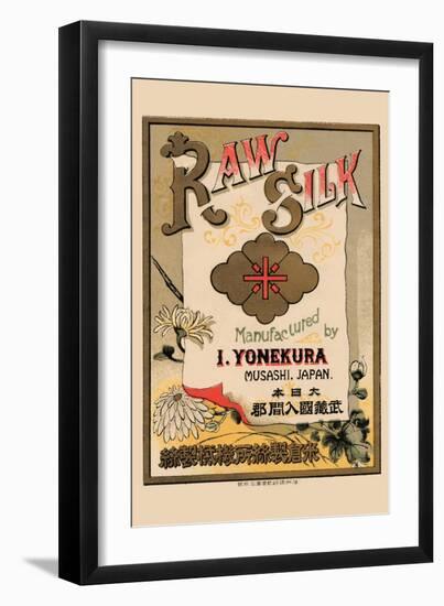 Raw Silk Manufactured By I. Yonekura, Musashi, Japan-null-Framed Art Print