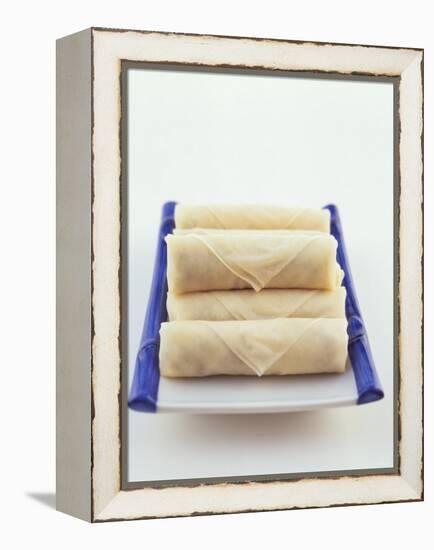 Raw Spring Rolls on a Platter-Peter Medilek-Framed Premier Image Canvas