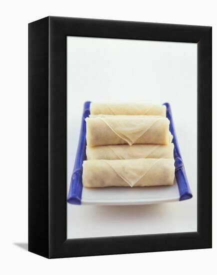 Raw Spring Rolls on a Platter-Peter Medilek-Framed Premier Image Canvas