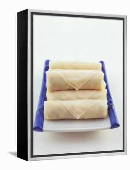 Raw Spring Rolls on a Platter-Peter Medilek-Framed Premier Image Canvas