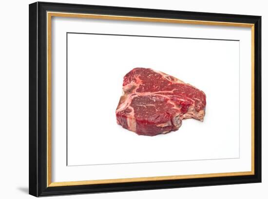 Raw T-bone Steak-David Nunuk-Framed Photographic Print