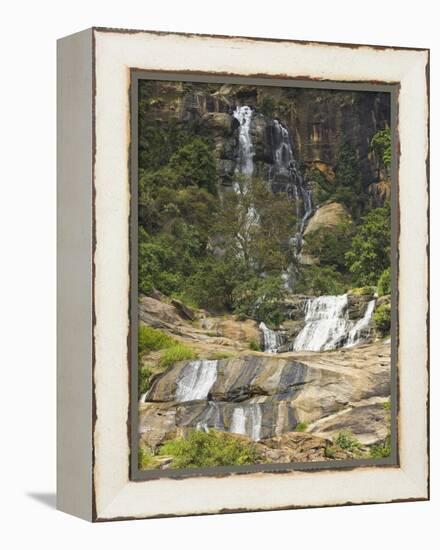 Rawana (Ravana) Falls, a Popular Sight by the Highway to the Coast as it Drops Thru Ella Gap, Ella,-Rob Francis-Framed Premier Image Canvas