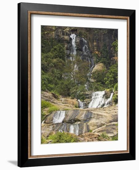 Rawana (Ravana) Falls, a Popular Sight by the Highway to the Coast as it Drops Thru Ella Gap, Ella,-Rob Francis-Framed Photographic Print