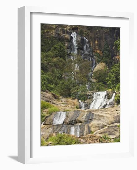 Rawana (Ravana) Falls, a Popular Sight by the Highway to the Coast as it Drops Thru Ella Gap, Ella,-Rob Francis-Framed Photographic Print