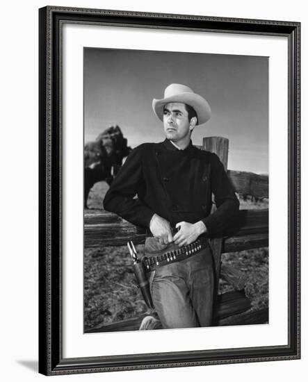 Rawhide, Tyrone Power, 1951-null-Framed Photo