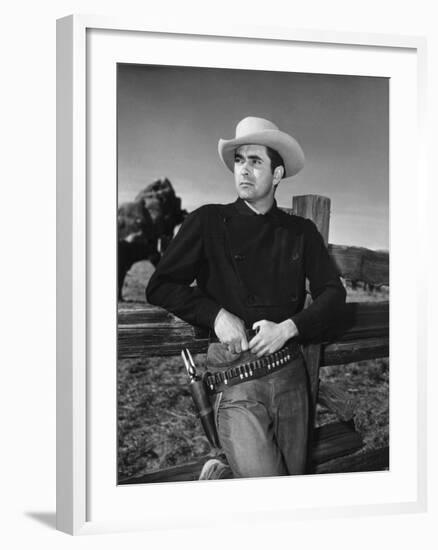 Rawhide, Tyrone Power, 1951-null-Framed Photo