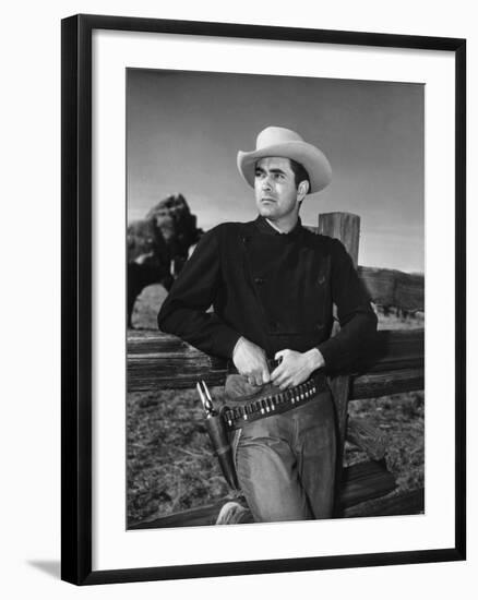 Rawhide, Tyrone Power, 1951-null-Framed Photo