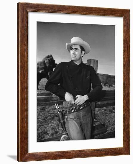 Rawhide, Tyrone Power, 1951-null-Framed Photo