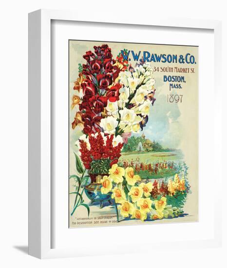 Rawson Seed Company Boston-null-Framed Art Print