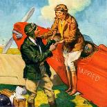 "Just Married, Just Landed,"July 1, 1929-Ray C. Strang-Giclee Print