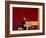 Ray Charles at White Piano-null-Framed Photo