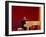 Ray Charles at White Piano-null-Framed Photo