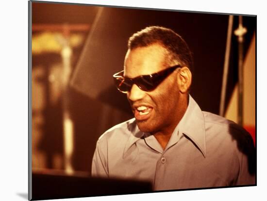 Ray Charles Close Up-null-Mounted Photo