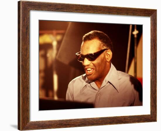 Ray Charles Close Up-null-Framed Photo