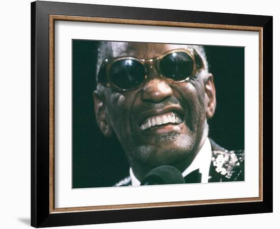 Ray Charles Close Up-null-Framed Photo