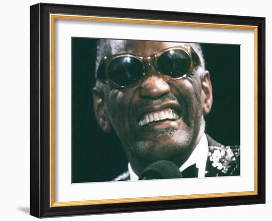 Ray Charles Close Up-null-Framed Photo