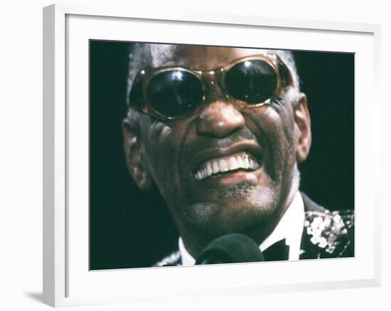 Ray Charles Close Up-null-Framed Photo