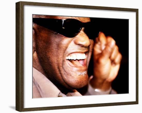 Ray Charles in Rehearsal, 1998-null-Framed Photo