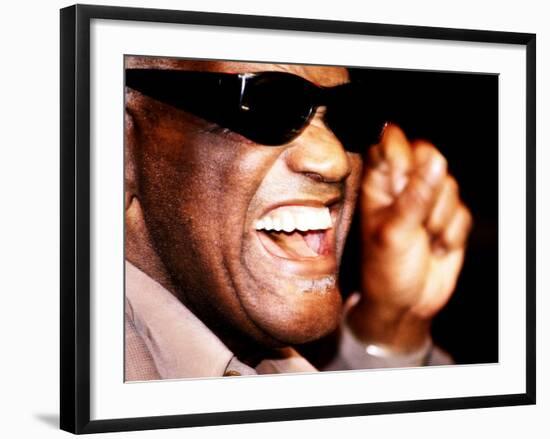 Ray Charles in Rehearsal, 1998-null-Framed Photo