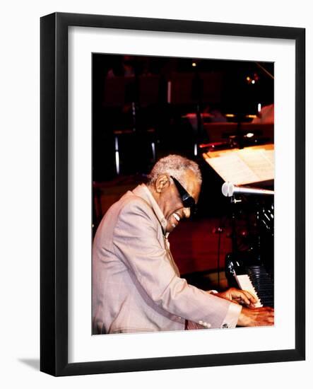 Ray Charles in Rehearsal, 1998--Framed Photo