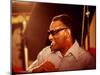 Ray Charles in the Recording Studio-null-Mounted Photo