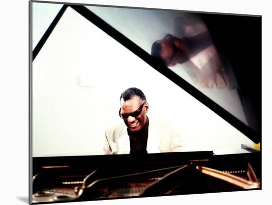 Ray Charles in the Studio at RPM International, Los Angeles-null-Mounted Photo
