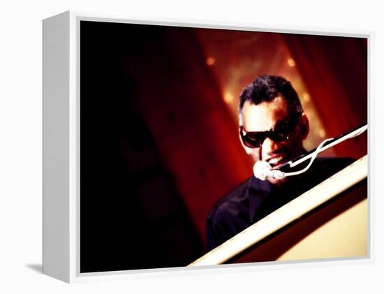 Ray Charles Performing-null-Framed Stretched Canvas