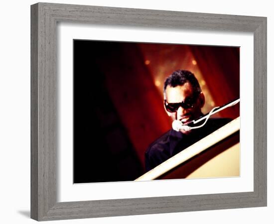 Ray Charles Performing-null-Framed Photo