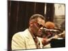 Ray Charles Performing-null-Mounted Photo