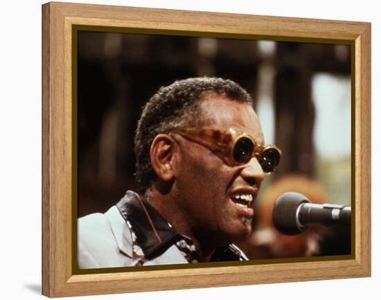 Ray Charles Performing-null-Framed Stretched Canvas