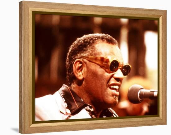 Ray Charles Performing-null-Framed Stretched Canvas