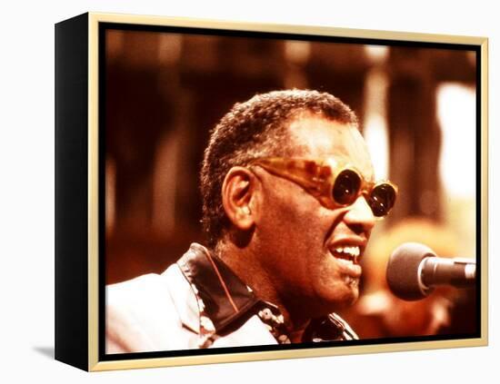 Ray Charles Performing-null-Framed Stretched Canvas