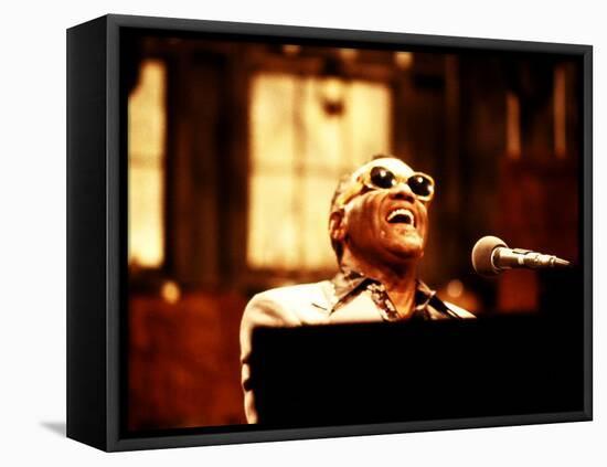 Ray Charles Performing-null-Framed Stretched Canvas