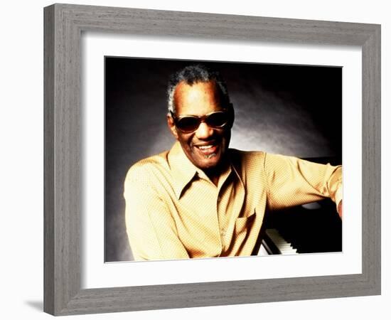 Ray Charles Portrait-null-Framed Photo