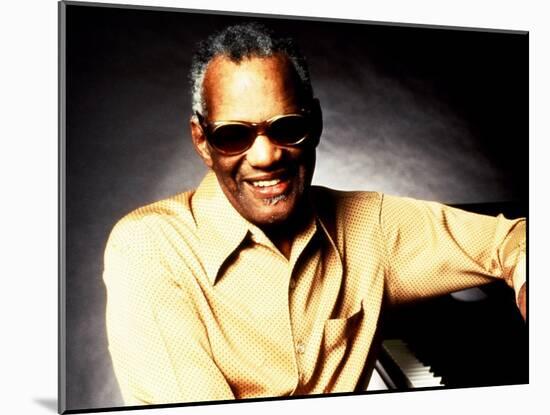 Ray Charles Portrait-null-Mounted Photo