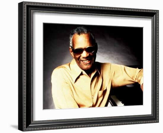 Ray Charles Portrait-null-Framed Photo