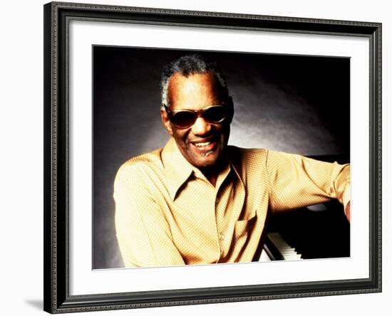 Ray Charles Portrait-null-Framed Photo