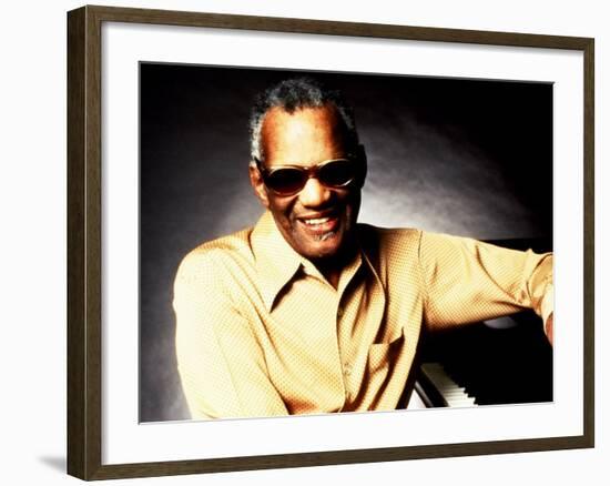 Ray Charles Portrait--Framed Photo