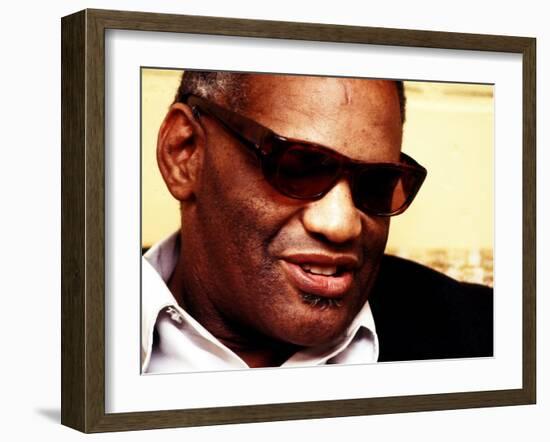 Ray Charles Portrait-null-Framed Photo