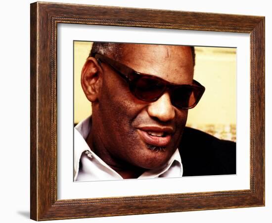 Ray Charles Portrait-null-Framed Photo